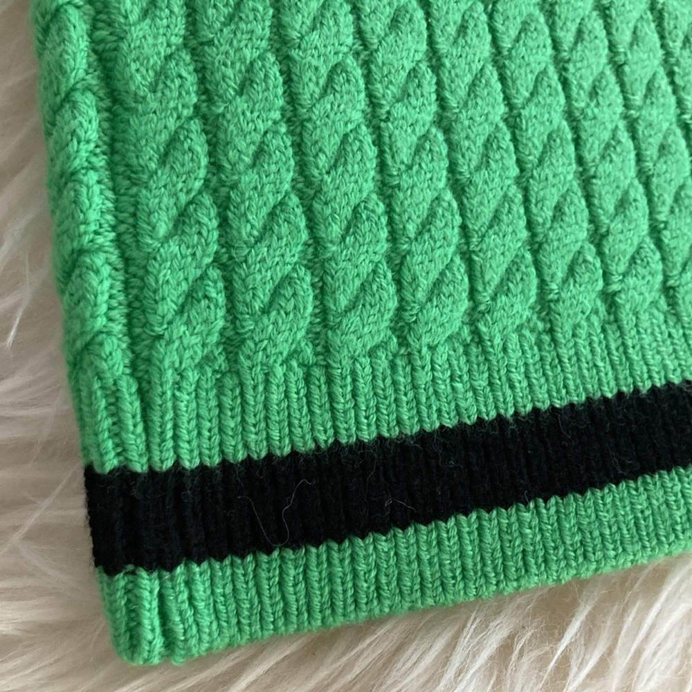 Alice + Olivia Ingrid Wool-Blend Cable Knit Skirt - Picture 10 of 15
